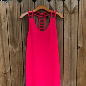 HOT pink ~beach~ chiffon dress
